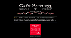 Desktop Screenshot of cafepyrenees.com