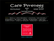 Tablet Screenshot of cafepyrenees.com